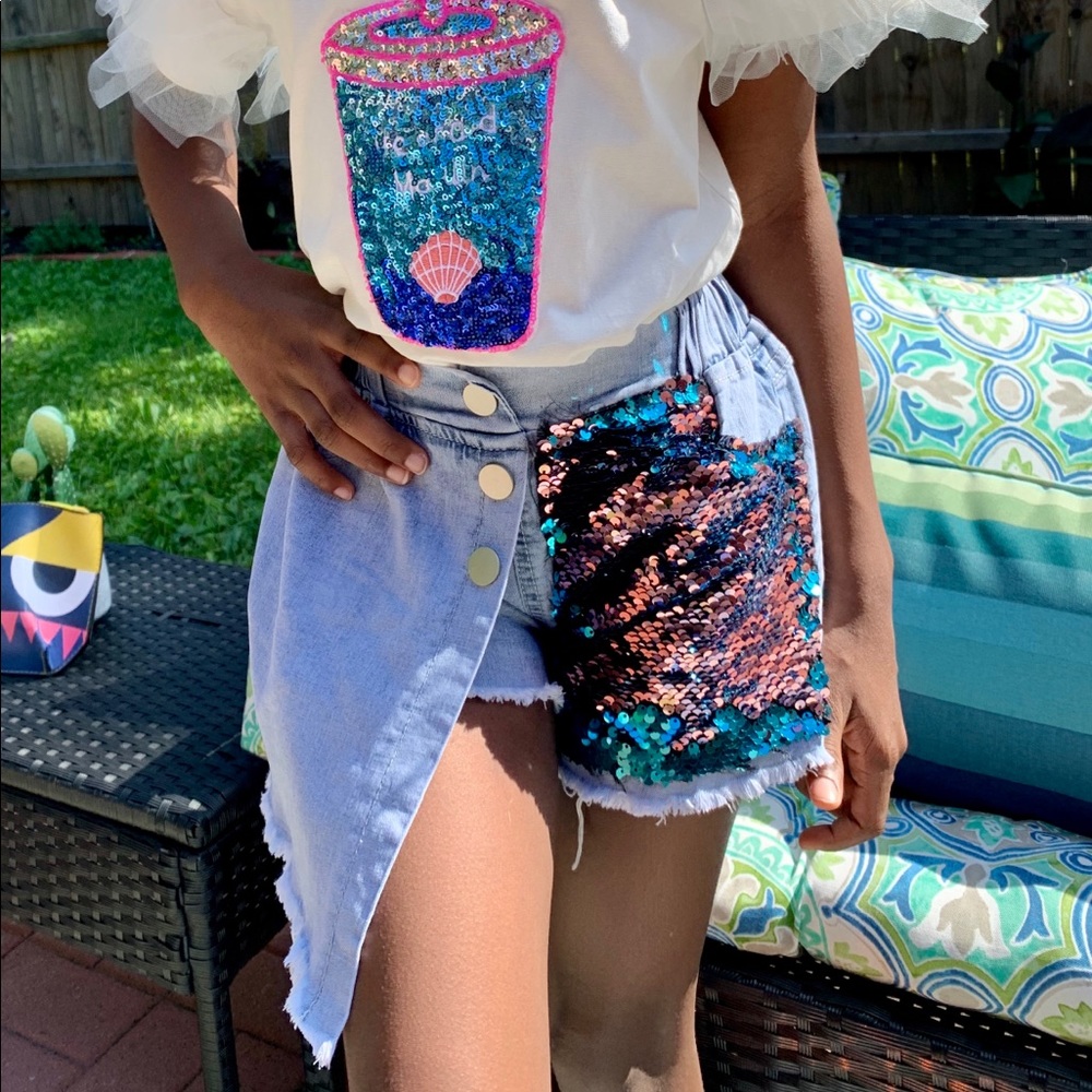 Girls Sequin Skort